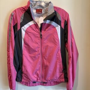 Saucony Women's Pink and Black Ski Jacket